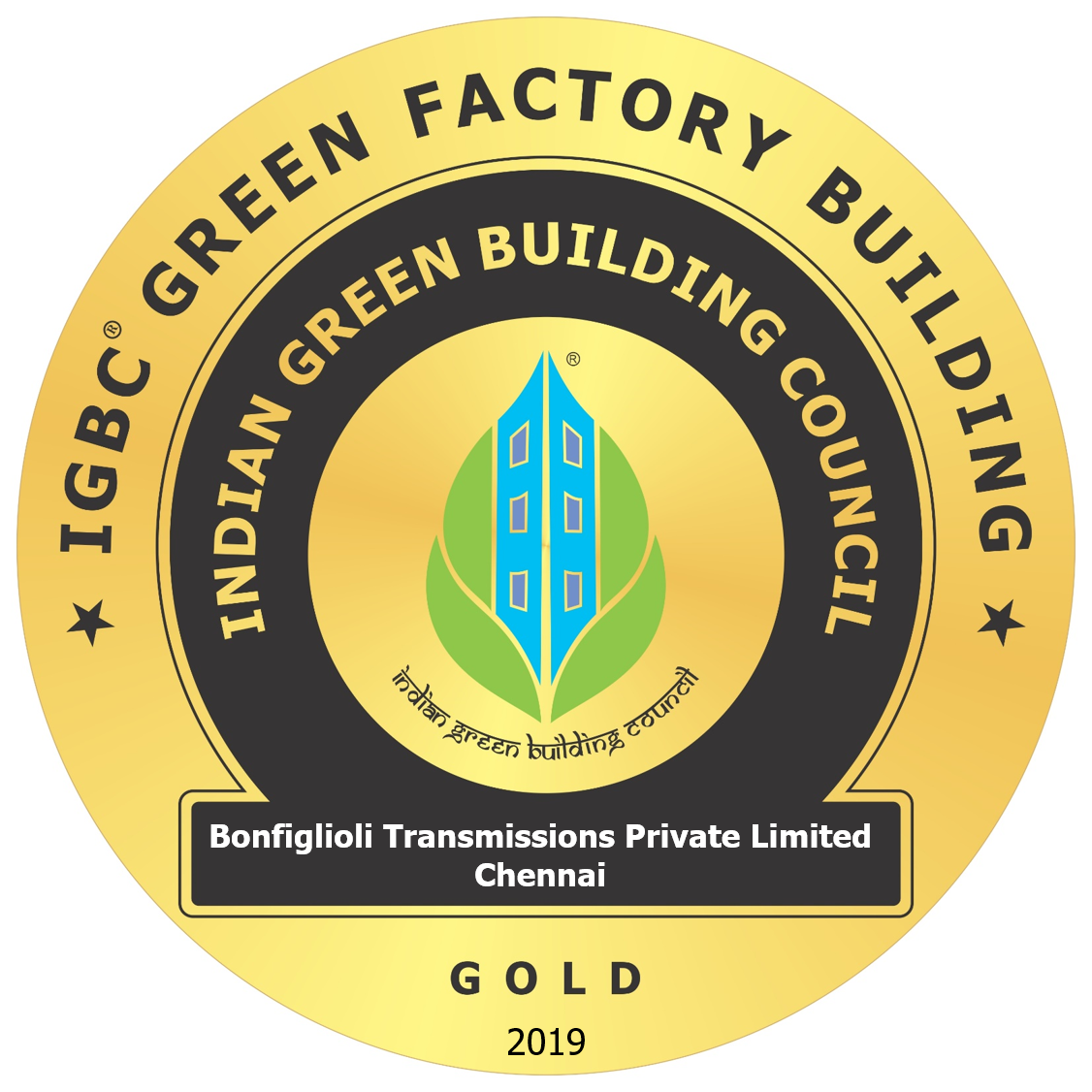 Bonfiglioli Transmissions Pvt. Ltd is now Gold Certified Green Building